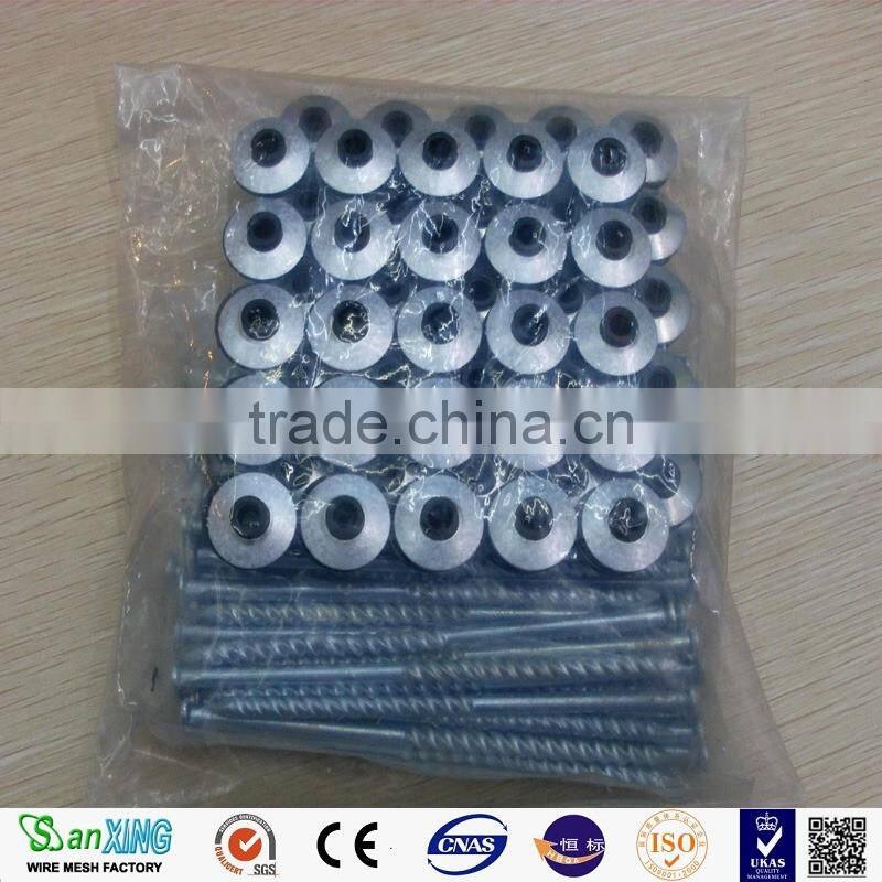 Antirust/Strong/electro galvanized umbrella head roofing nails with twist shank