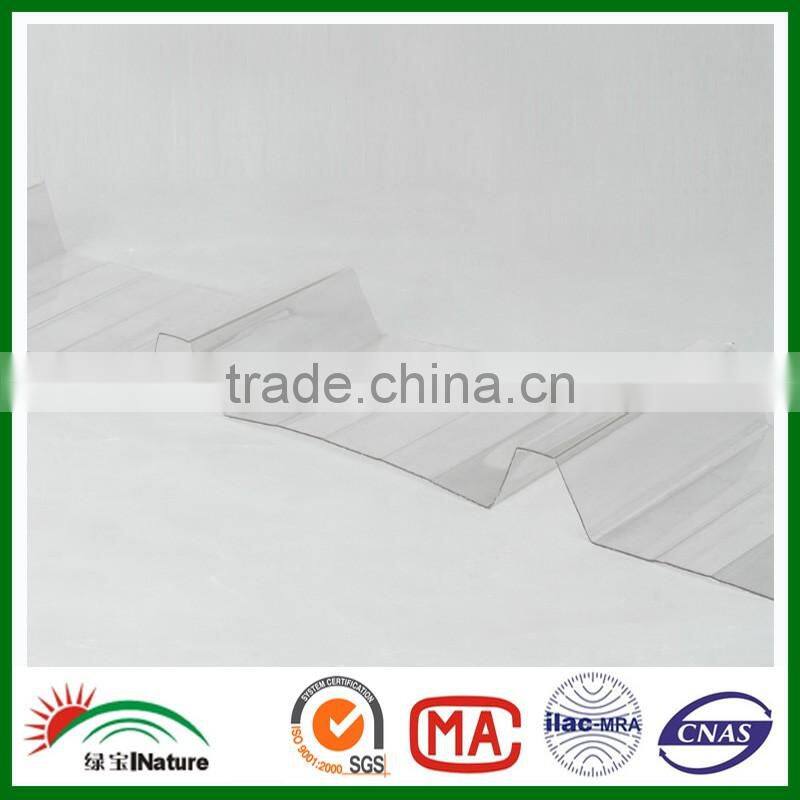 1.2 mm Polycarbonate Corruaged Sheet roof and PC canopy