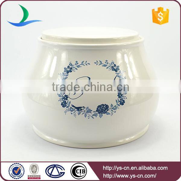 Modern decal ceramic 5pcs bread jar container sets