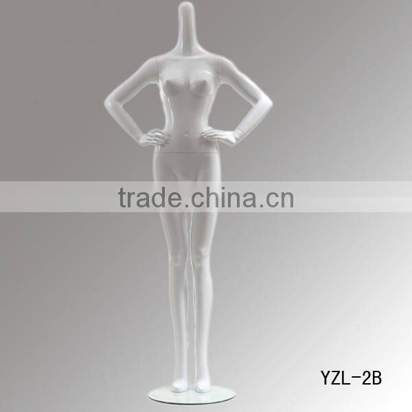 fashion modeling long neck female fiberglass sexy mannequin on sale