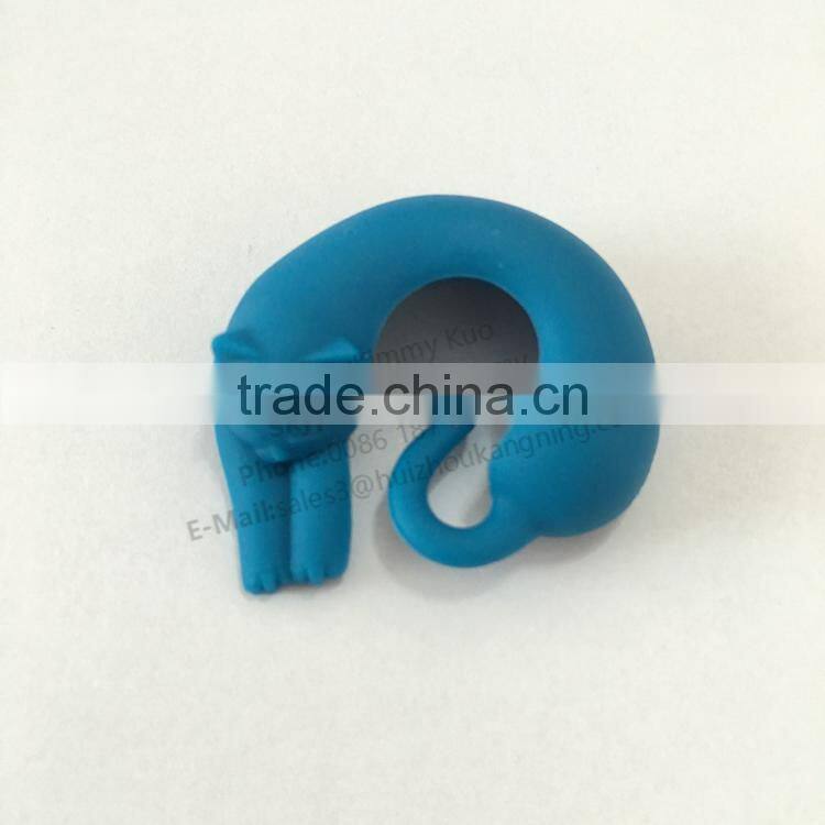 Custom BPA free silicone funny wine glass markers party glasses identifiers