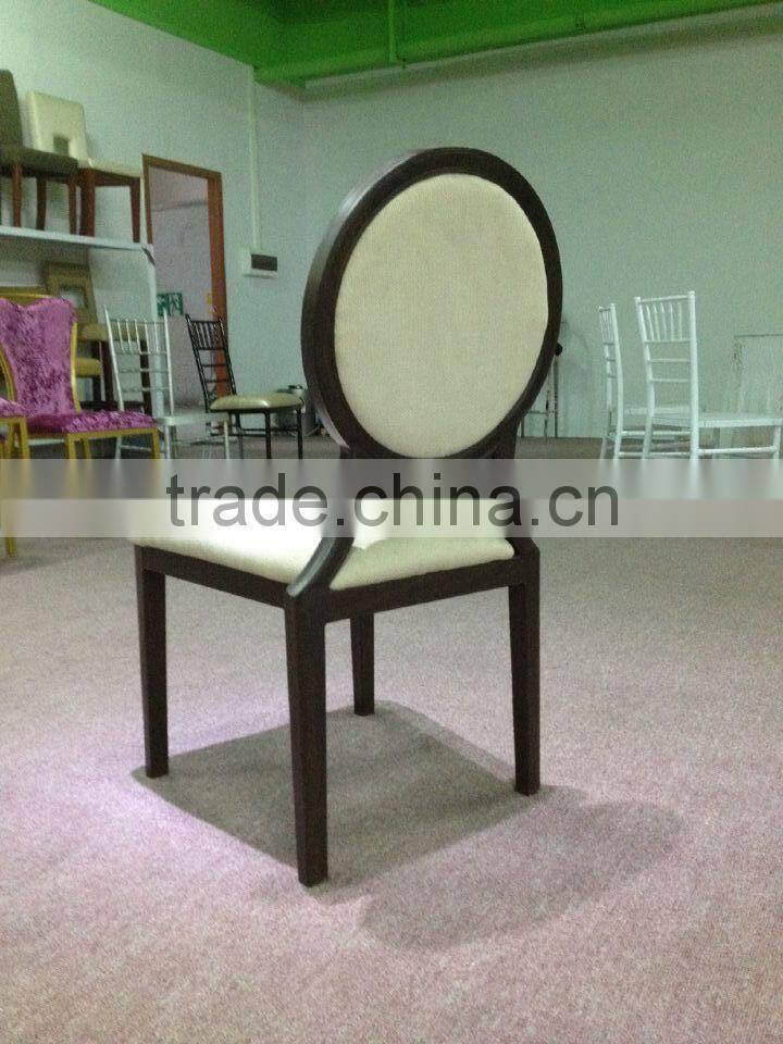 Classic round back dinning chair ,French furniture solid aluminium fabric sofa, living room furniture dinning chair