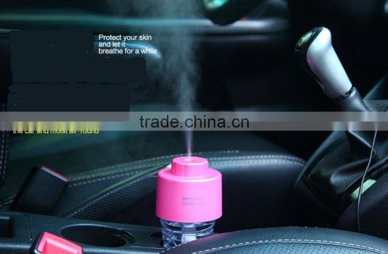 Car&Computer Dual Function Bottle Shaped With Light USB Humidifier