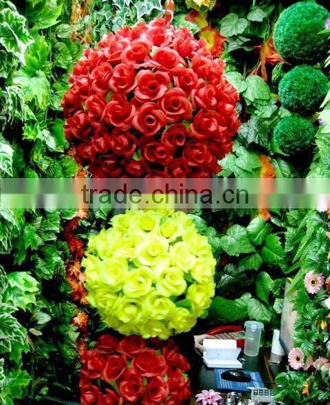 Plastic Grass ball ornament factory price artificial grass topiary