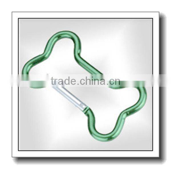 Fish shape aluminium carabiner keychain