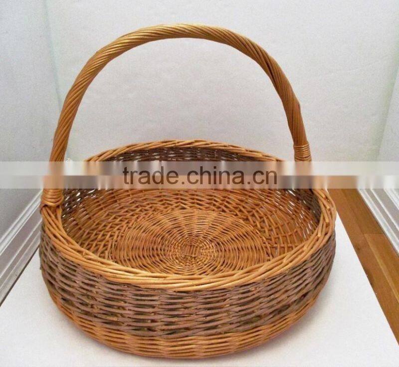 hot sell cheap hand weave rattan flower basket / fruit basekt decoration / wicker storage basket