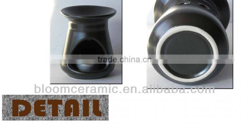 Plain ceramic oil burner gift set