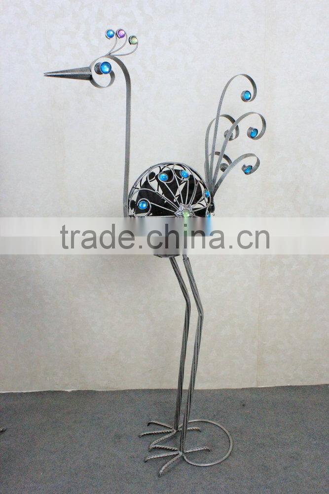 Metal peacock garden decoration