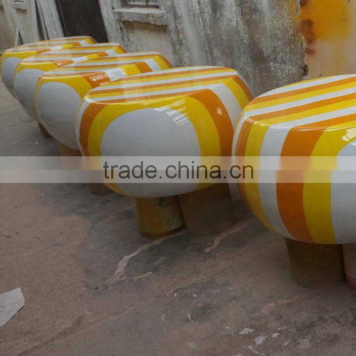 Big fiberglass round chair