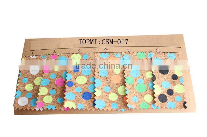 popular cork leather raw material for shoe heel