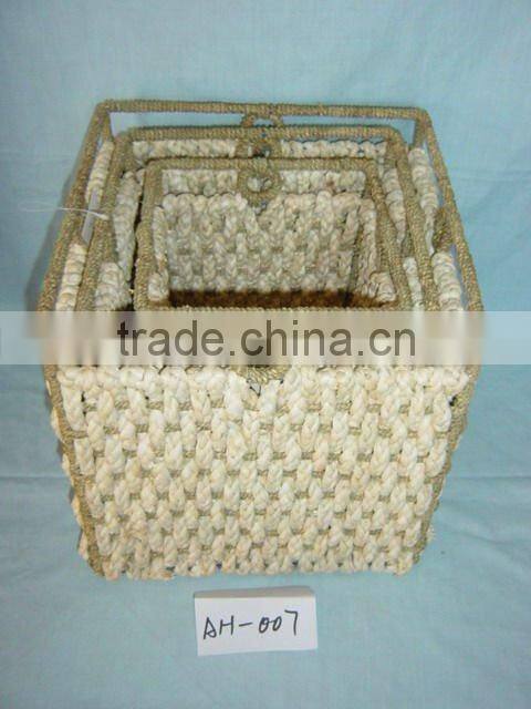 low price straw storage baskets for sale