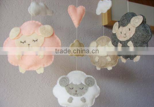 alibaba express hot sale high quality new products wholesale alibaba eco handmade felt hanging plush sheep made in china
