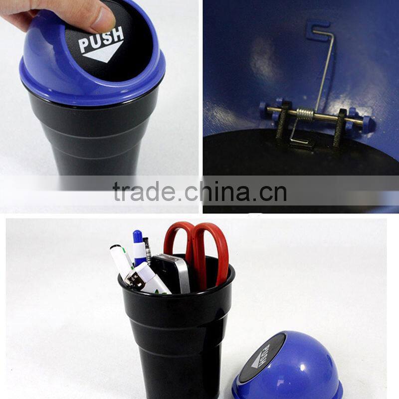 Car Trash Mini Cup Box Can Car Garbage Bin Dust Rubbish Box Car Car Trash Garbage Can Wastebin A0268
