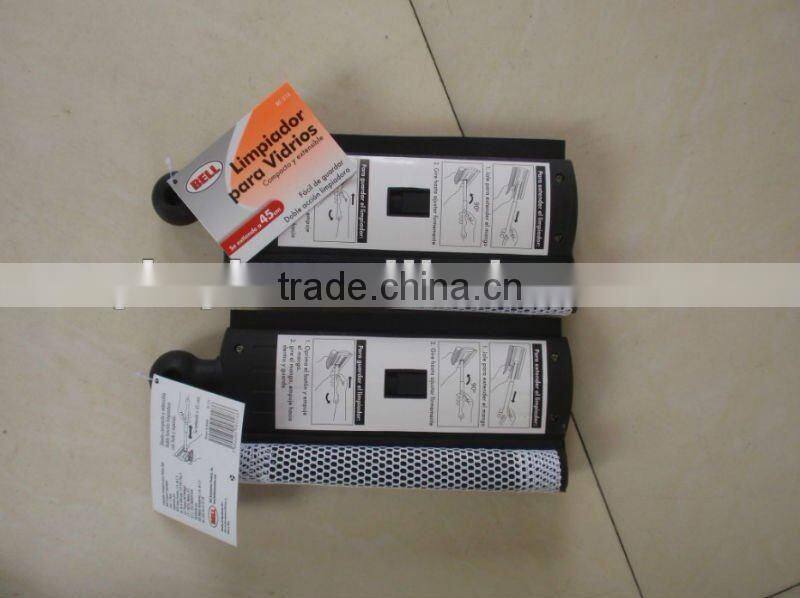 Lengthened Window Squeegee Cleaner Brush,Shower Car Wiper Sponge,window cleanercar plastic folding,window cleaner(Three-piece)