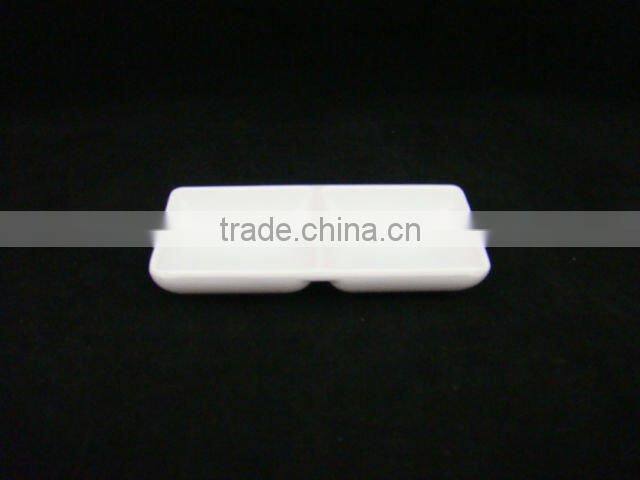 white round melamine sauce dish