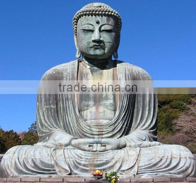 Outdoor large fengshui metal crafts bronze buddha zen garden statues