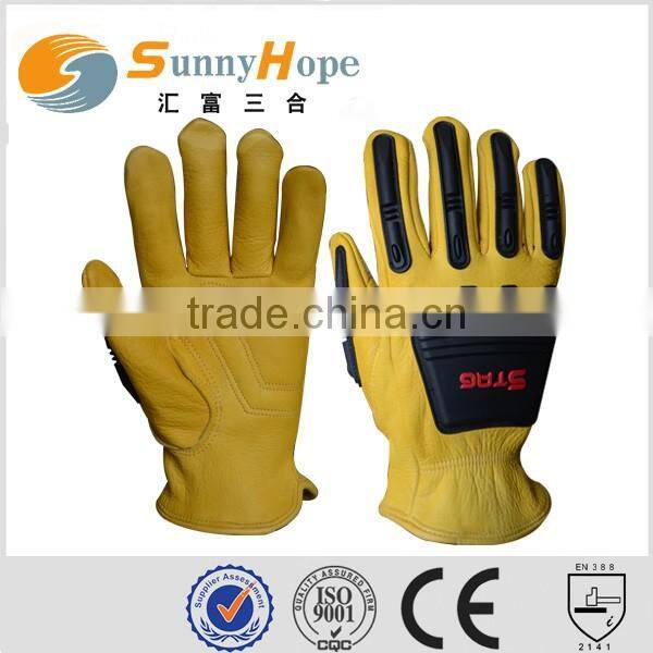 sunnyhope new design leather cycling fitness hand gloves