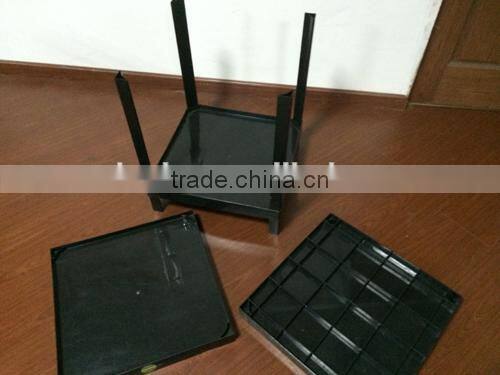 two layer plastic hips storage rack for supermarket