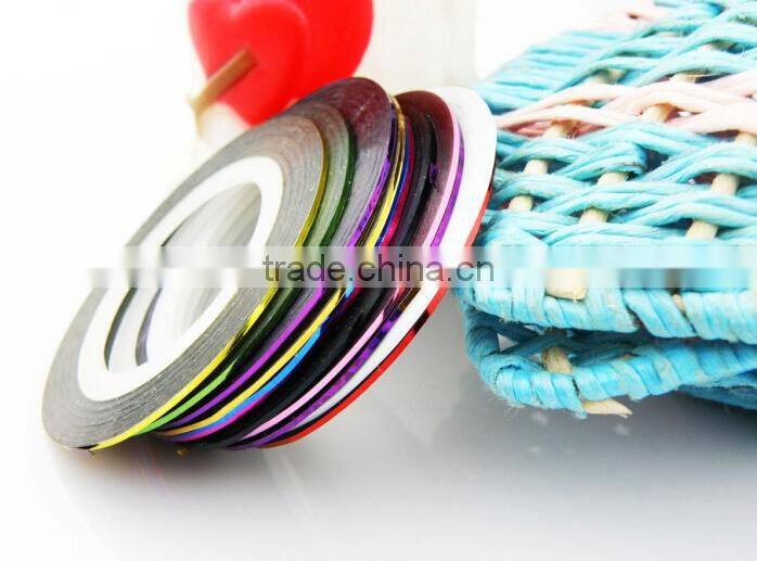 DIY Nail Art Decoration 3D colorful Nail Tape nail art stripe tape
