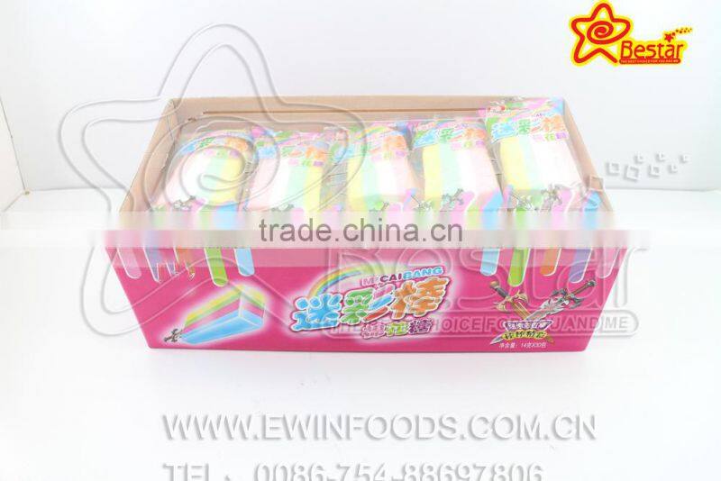 Rainbow Color Halal Ice Cream Marshmallow