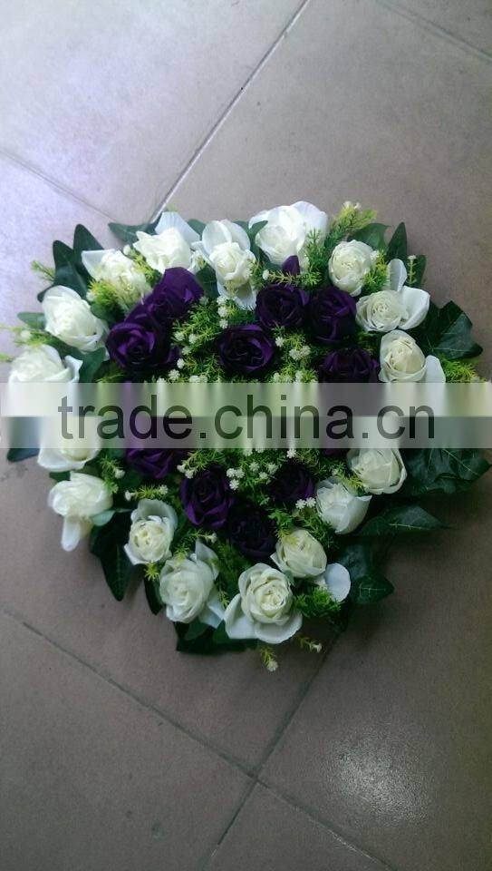 40*38cm real touch silk cloth artificial flower wall wedding backdrop decoration