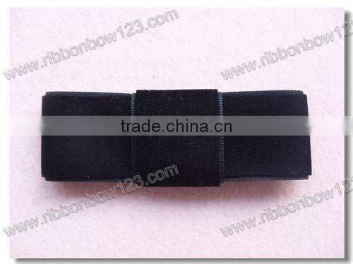 black velvet bow ribbon as cloth bow & garment accessory