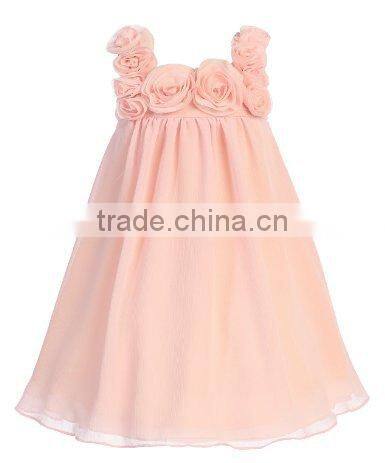 Fashion Flower Girl, Pageant or Party Dress in Chiffon,Girls Puffy Dresses For Kids