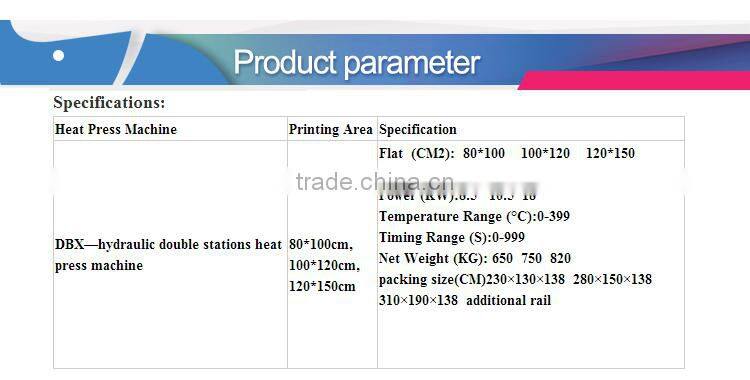 Auto Hydrualic Double Sided Sublimation Heat Press Ironing Machine