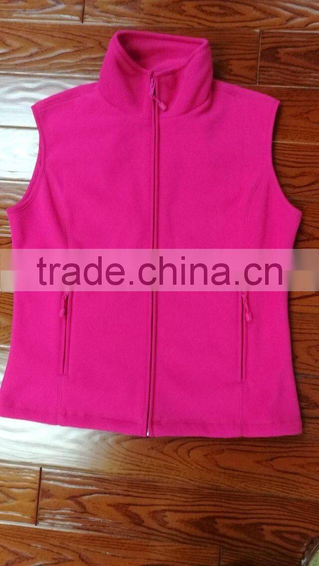 OEM Ladies micro fleece vest ladies winter coat jacket