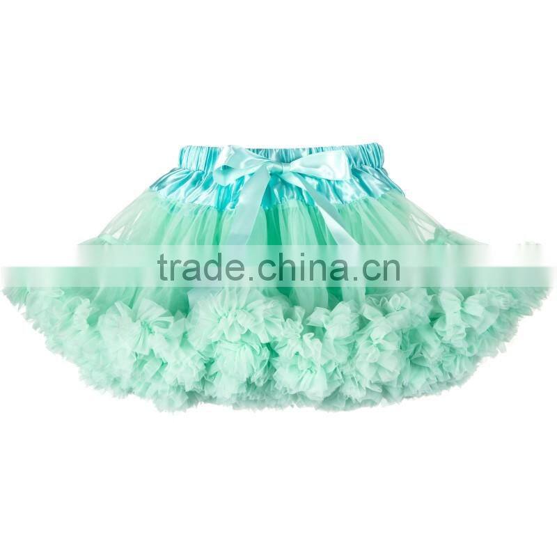 Bulk Wholesale Cheap Tutu Skirts Fluffy Chiffon Pettiskirt Baby Girl's Pettiskirt