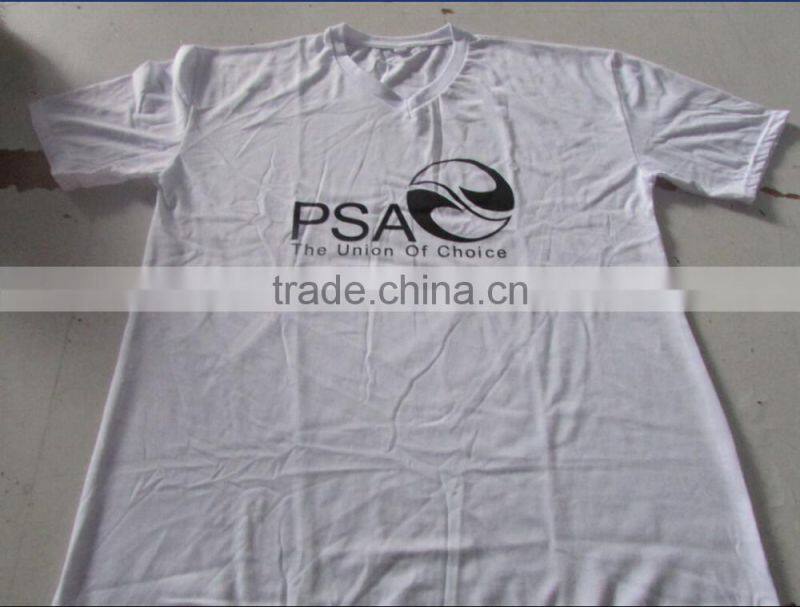 100%cotton white t shirt with printing ,custom print t-shirt