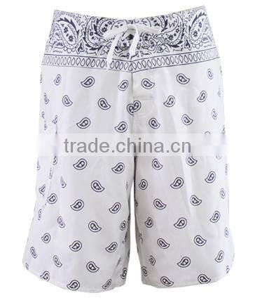 Cheap wholesale beachwear sublimated printing mens 4-way stretch board shorts