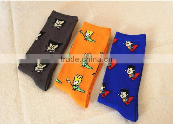 2015 the Avengers personality tide Lovers in tube socks marvel DC series of the same paragraph socks for men and wome EML-9-2042