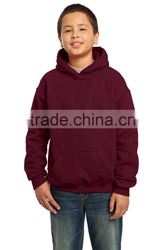 Boys Pullover Hoodies Anti Pilling Big Girls Blank Hoodie 1x1 Rib Knit Hooded Pocket Sweatshirt Wholesale Casual Sports Hoody