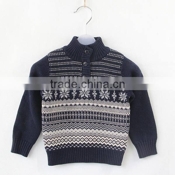 Baby retro styles pullover snowflake design christmas sweater