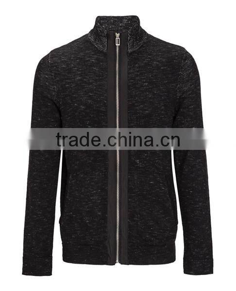 2014 Hot sale color cotton knitting ribbed men's cardigan sweater