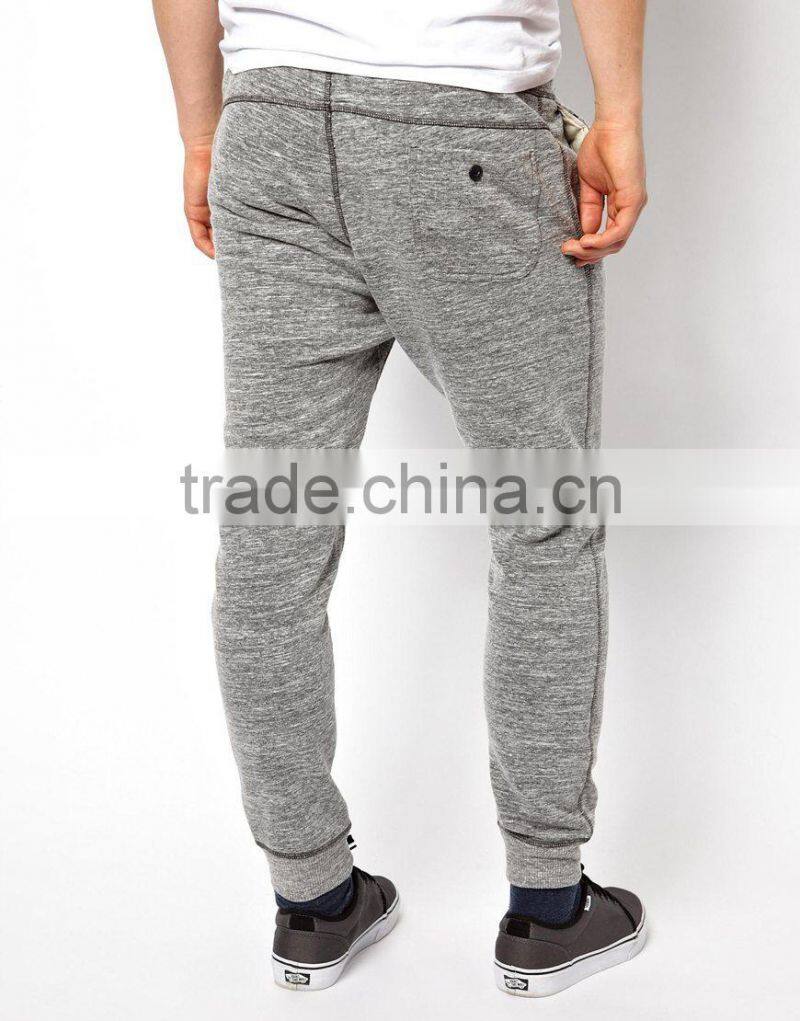 man heathered gray slim fit sweat pants