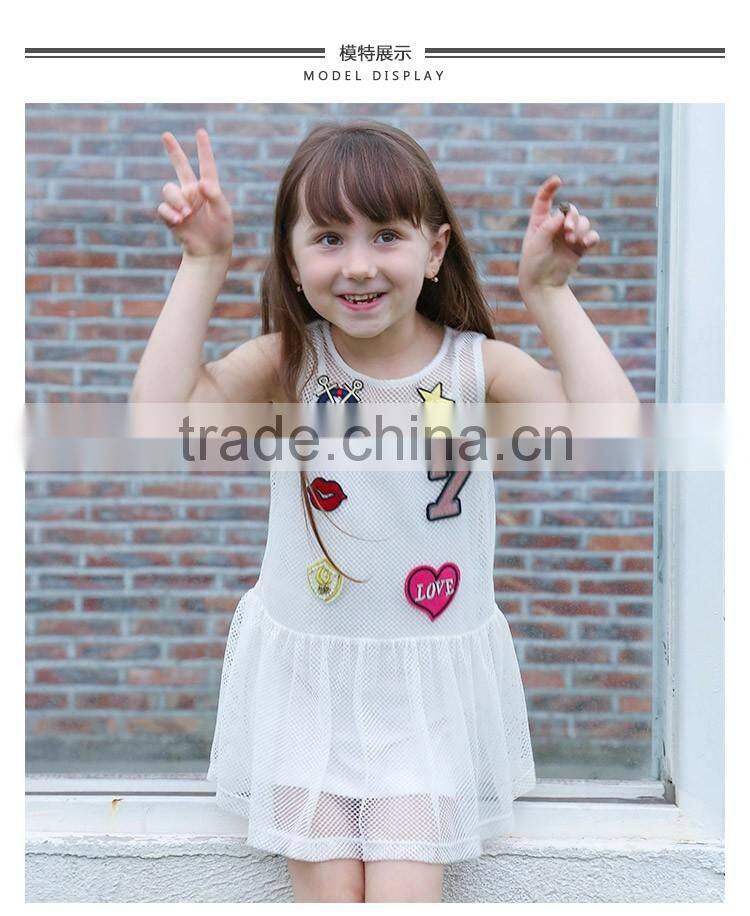 Tinta Roriz New Kids Dresses T16319 Summer Girls's Dress with Camisole 2pcs Casual Girls Dress Set Wholesale
