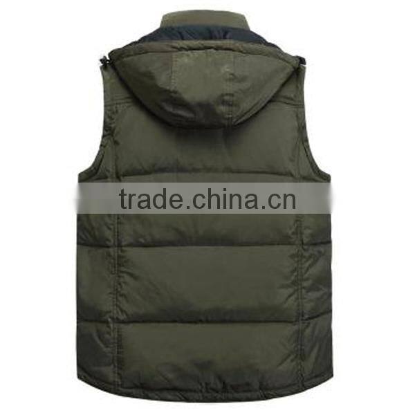 2015 New Arrival Customized Outdoor Casual Men Unisex Winter Vest,Winter Coat