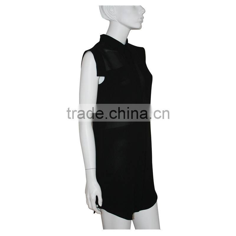 2014-2015 new design fashion dress custom made lady dress black transparent style