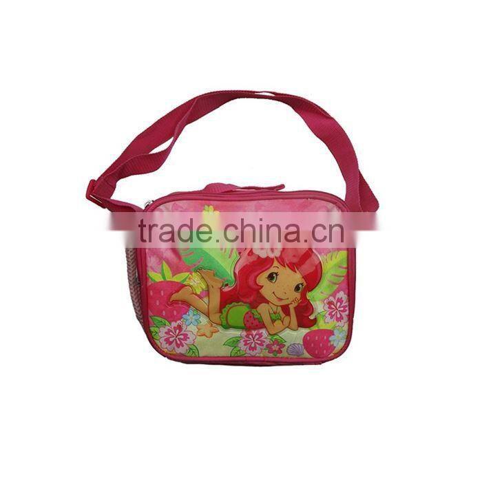 2015 Latest High-End Handmade Custom Print Frozen School Bag And Lunch Bag Set