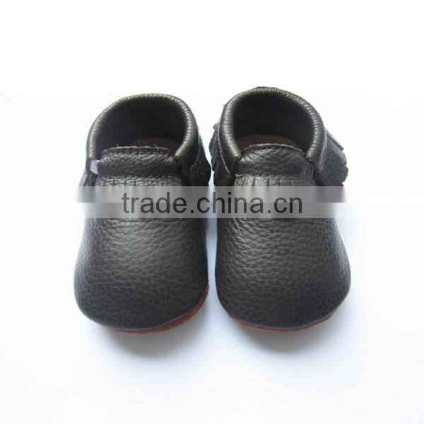 black rubber sole baby moccasin shoes high quality shoes kid shoes