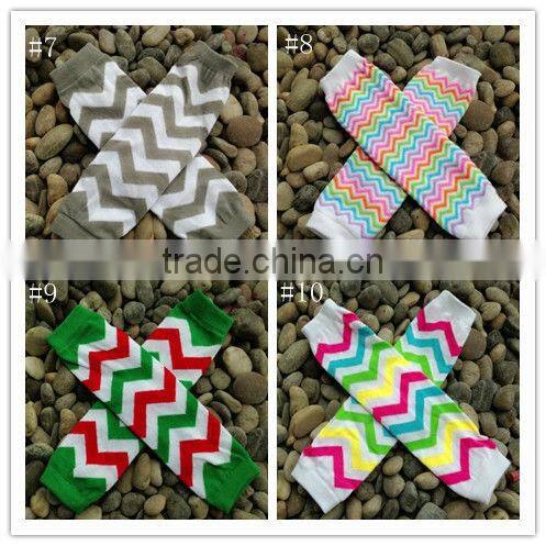 multi coloredchevron leg warmer