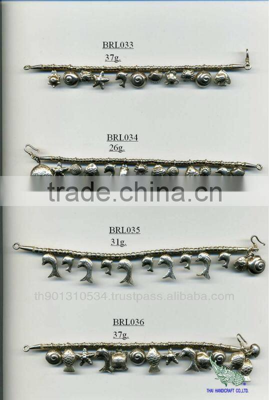 Thai Karen Silver Bracelet Jewelry 925 Sterling Silver