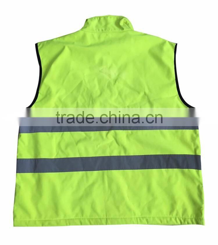 Eniso 20471 softshell bodywarmer high visibility safety vest