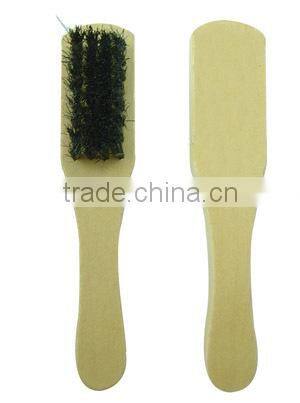 Plastic wooden handle shoe brush for cleaning dust