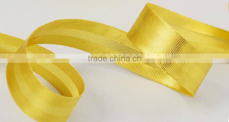 Gold Metallic Shiny Bias Binding Tape