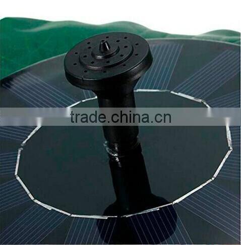 Floating Lotus Leaf Shape Solar Power Energy Decorative Waterfall Pump Fountain for Pond Birdbath Pool Garden