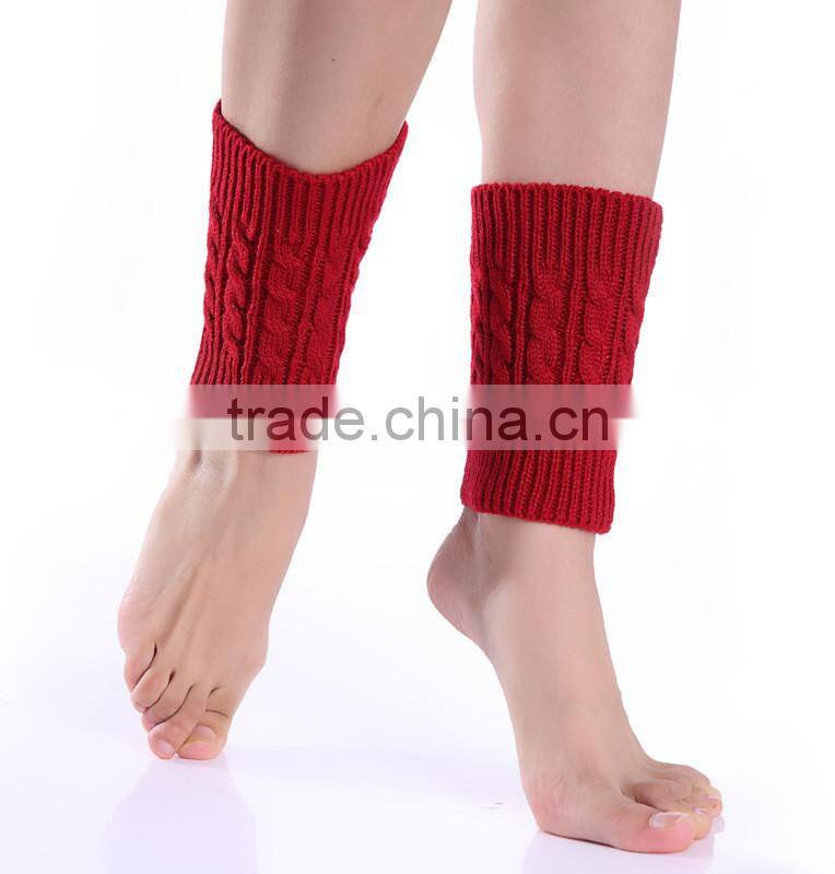 Women Winter Leg Warmers Socks Crochet Knit Boot Socks Toppers Cuffs