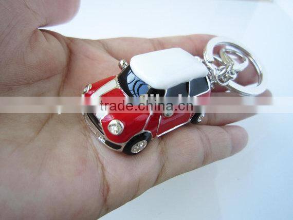 Fashion enamel keychain car keychain
